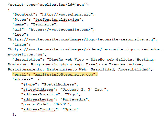 Modificación Manual de JSON-LD Schema para Negocio Local