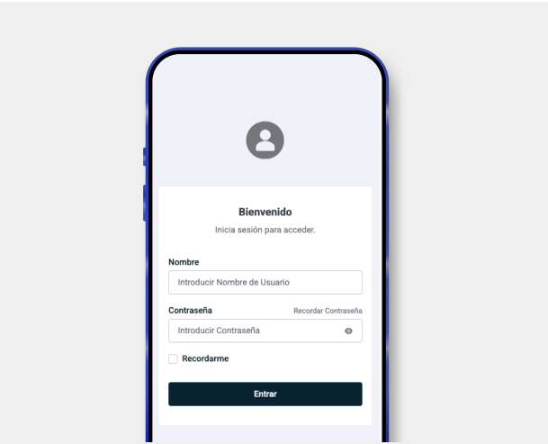 Galería Imagen Login de Aplicación para Gestión de Actividades y Excursiones Turísticas