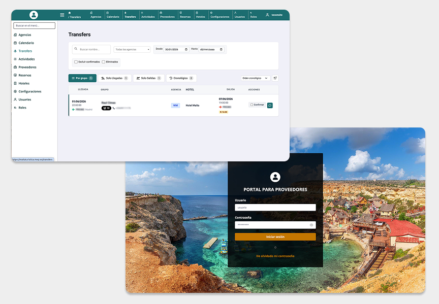 Galería Imagen Portal de Proveedores de Aplicación para Gestión de Actividades y Excursiones Turísticas