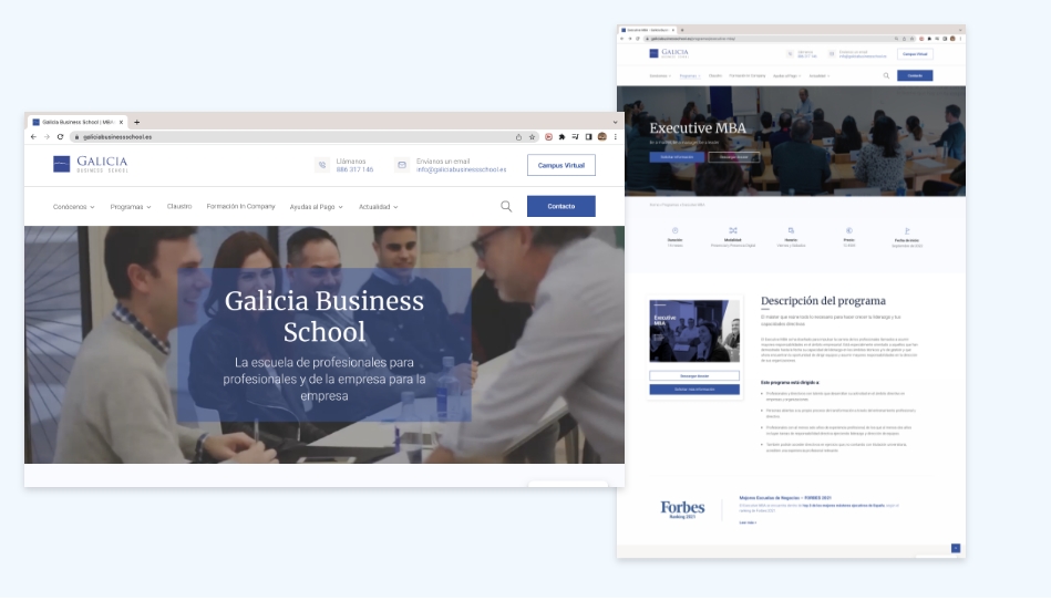 Galería Imagen Web Galicia Business School 2