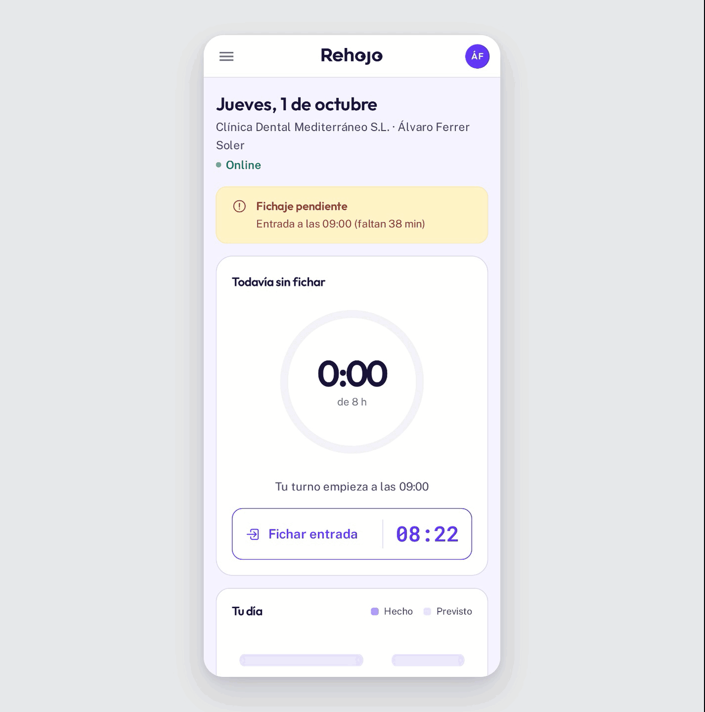 Galería Imagen Rehojo App de Registro Horario 3