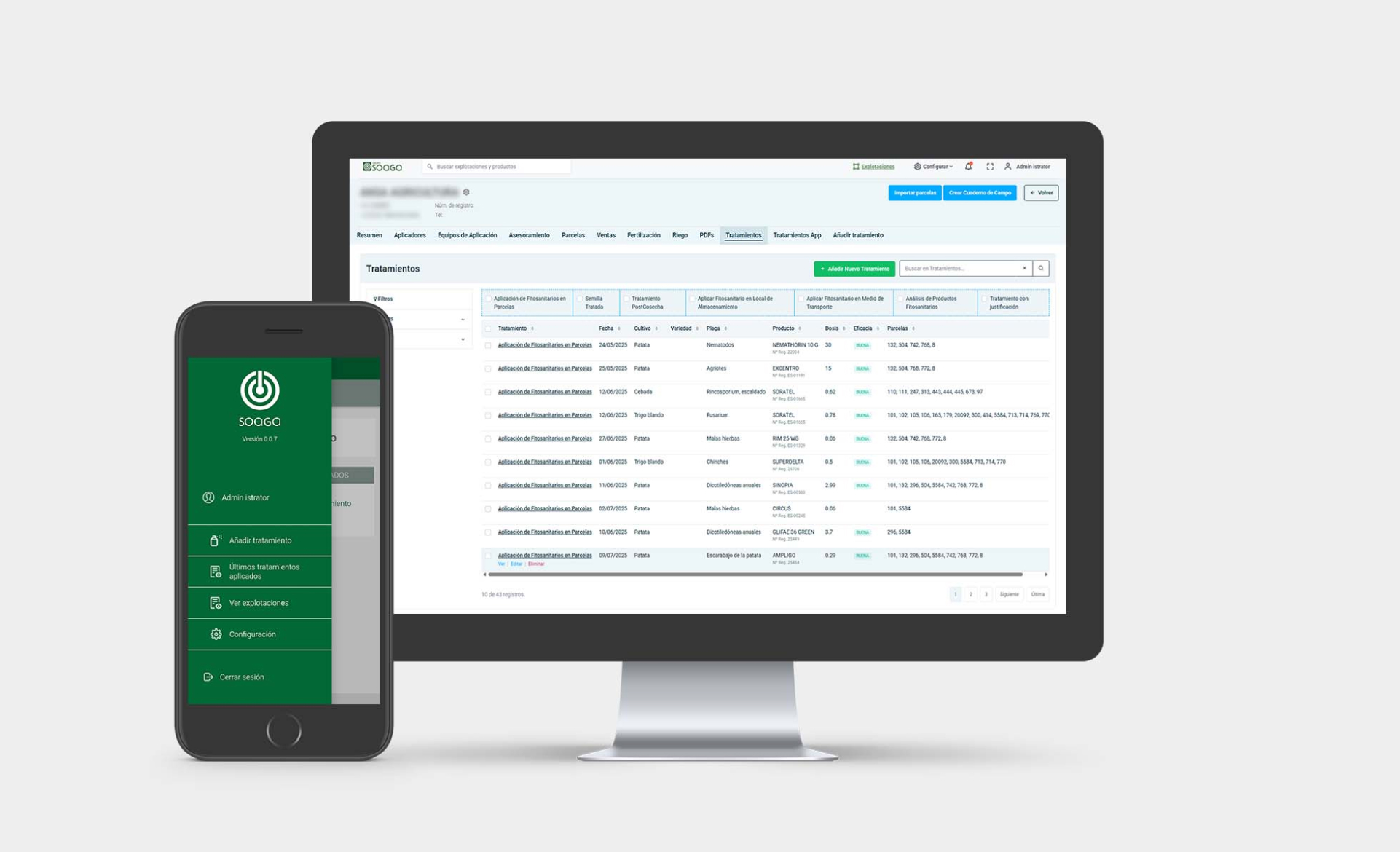 Toma de Datos en Tiempo Real con la aplicación móvil de Soaga