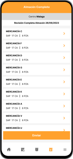 Almacén completo con la app Stockalm