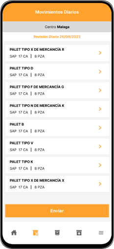 Revisa los movimientos diarios con la app StockAlm