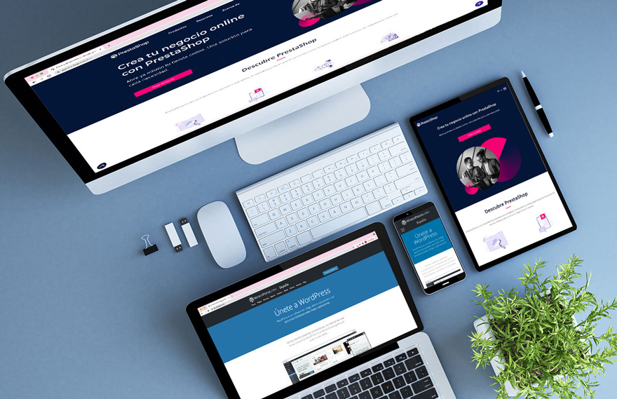 Desarrollamos sitios Web altamente efectivos en Wordpress y Prestashop