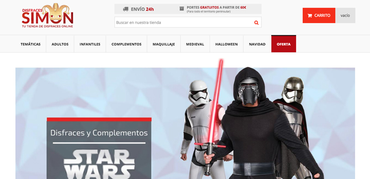 Tienda online Disfraces Simón